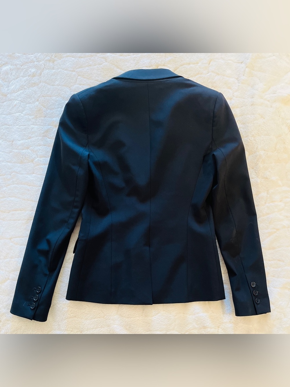 Theory Black Tailored Single-Button
Classic Suit Blazer Jacket Size 4 - Picture 4 of 11